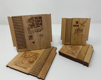 NES Large Game Wooden Coasters ***SOLD SEPARATELY***