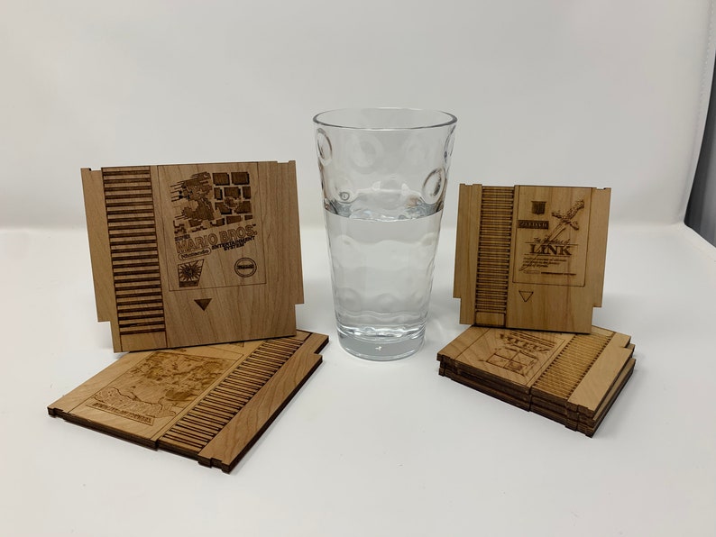 NES Mini Game Wooden Coasters SOLD SEPARATELY image 3