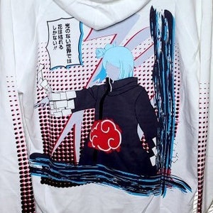 Limited Print Run! Anime Fan Art Screenprint Hoodie. CaliDad Prints! Unique Gift! Streetwear. Anime Fan gift! Calidad Prints Quality Hoodie!