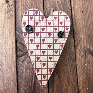 Wooden heart magnet