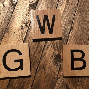 Big Scrabble piece letter magnets