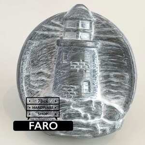 Faro Lighthouse Silver Knob - Hardware for Cabinets and Furniture