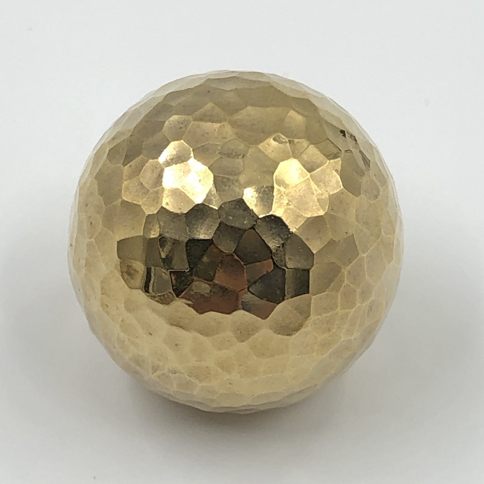 Leksand // Brass Round Sphere Knobs With Hammered Finish Etsy