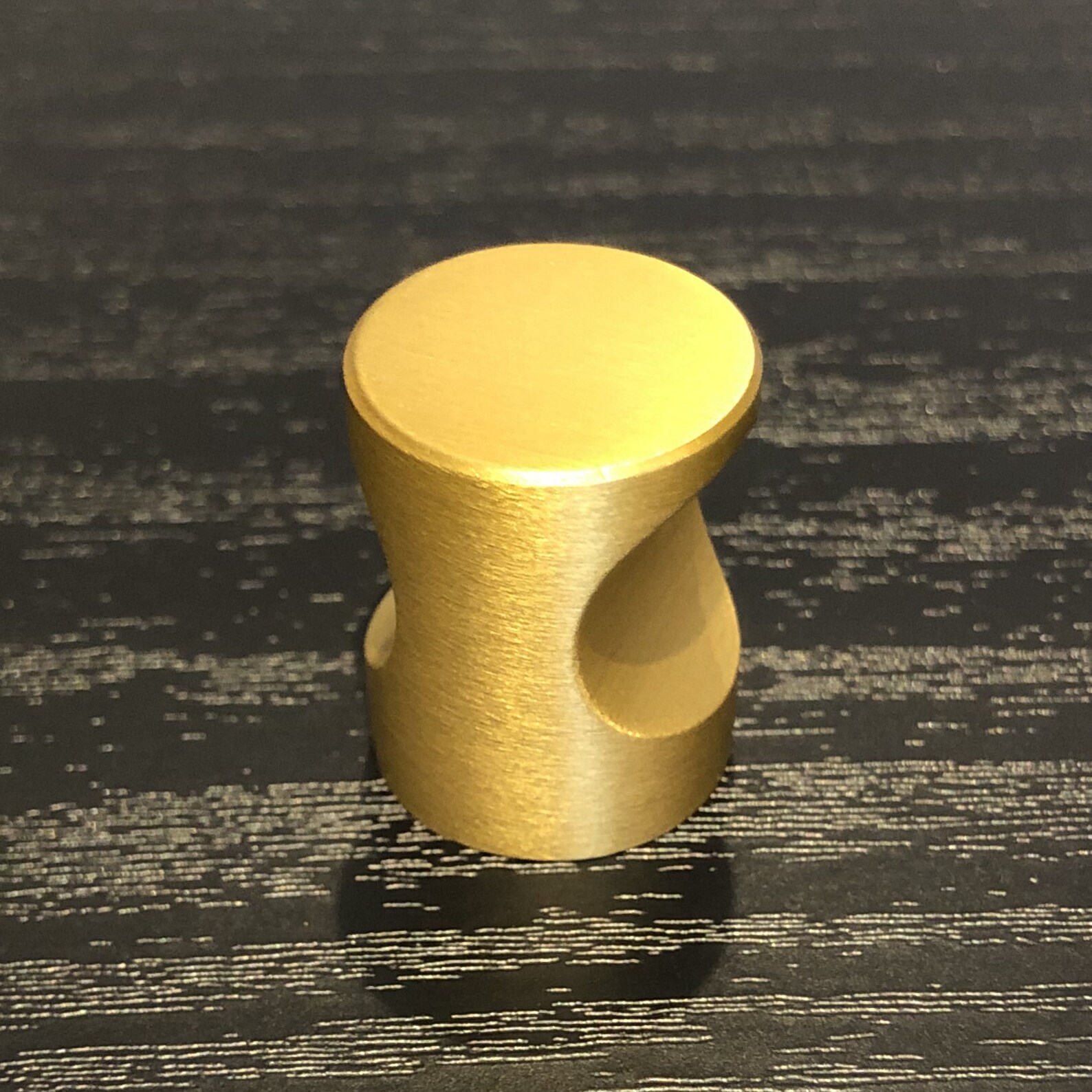 Burlov // Solid Brass Cylinder Knobs Contemporary Hardware Etsy