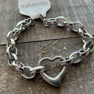 Stainless Steel Heart Bracelet