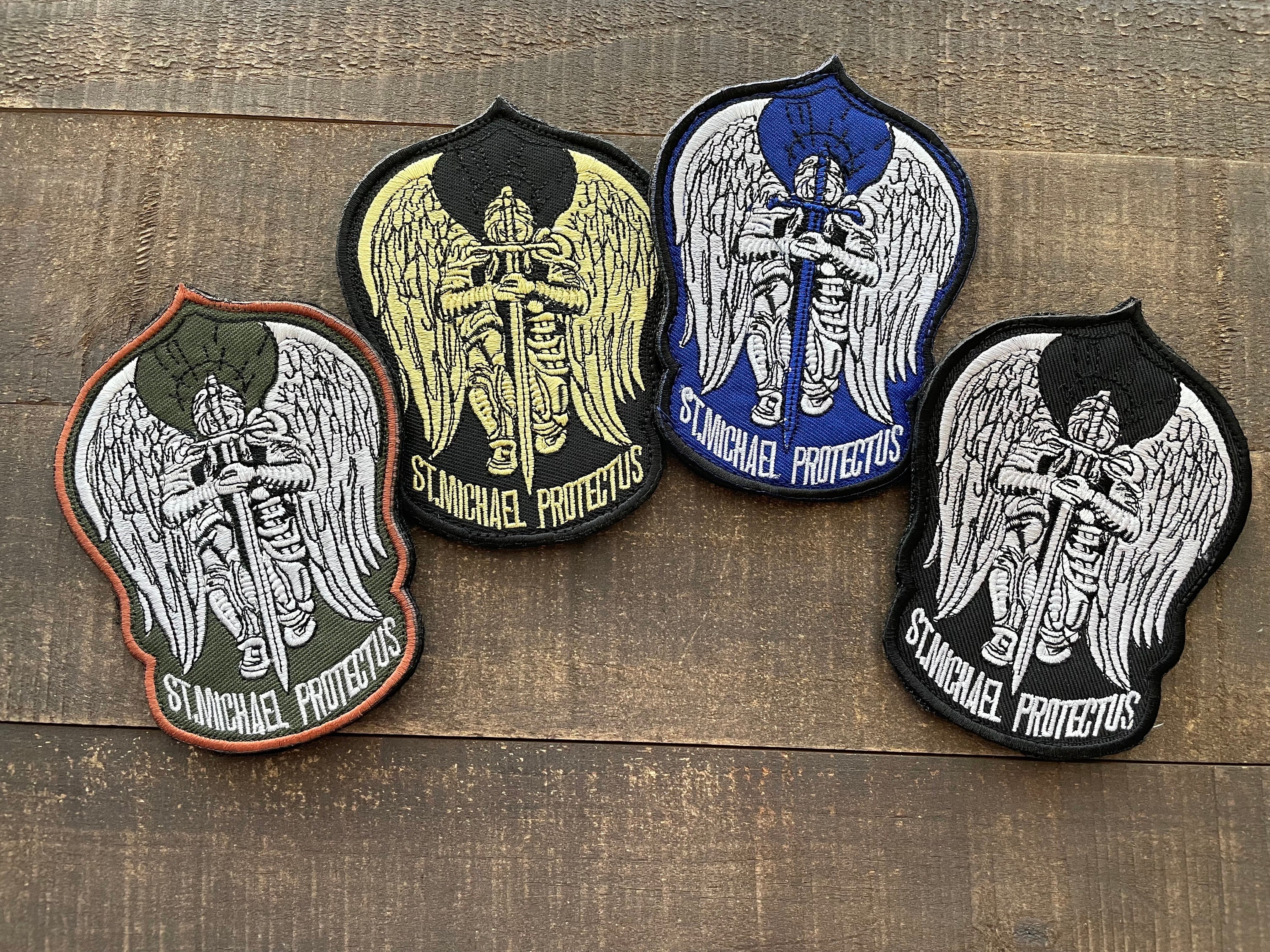 St. Michael Fabric Patch - Etsy