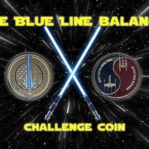 Blue Line Balance Challenge Coin