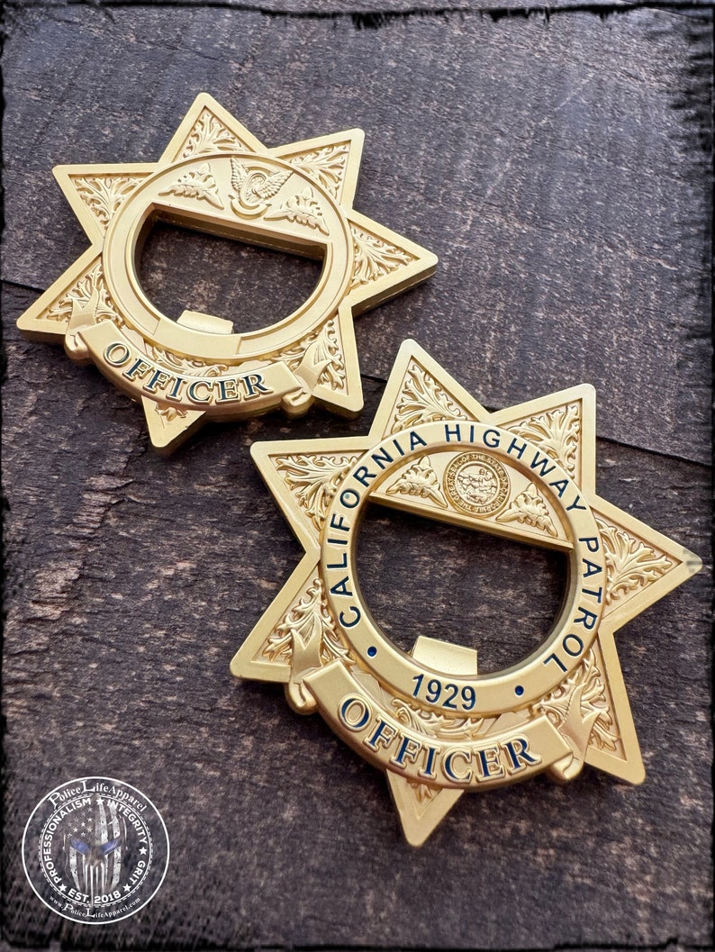 Incorrect Cap Color CHP Star Badge Bottle Cap Opener Challenge Coin - Etsy