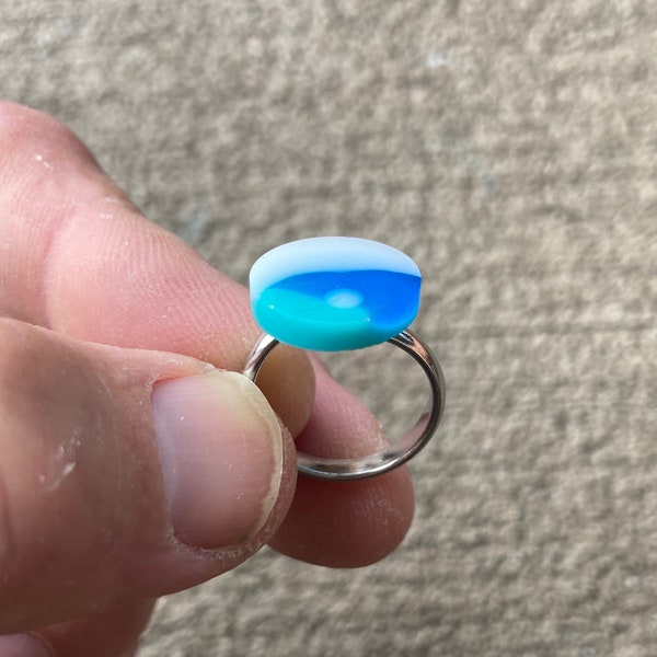 Upcycled Surfbrett Harz Ring