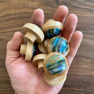 Upcycled Surfboard Resin Knobs