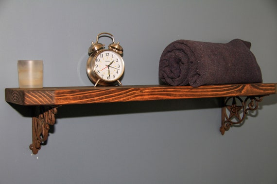 36 Wood Wall Shelf Mantle Rack Etsy