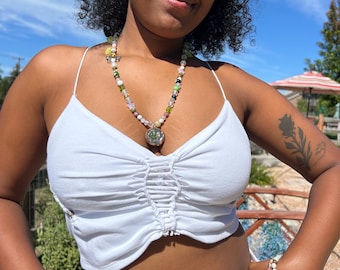 Ribcage Slitweave Crop Top