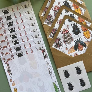 Beetles and Bugs, Letter Writing Set