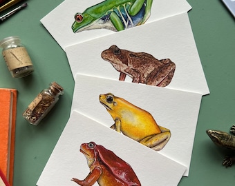 Frog Mini Print Set, Watercolour
