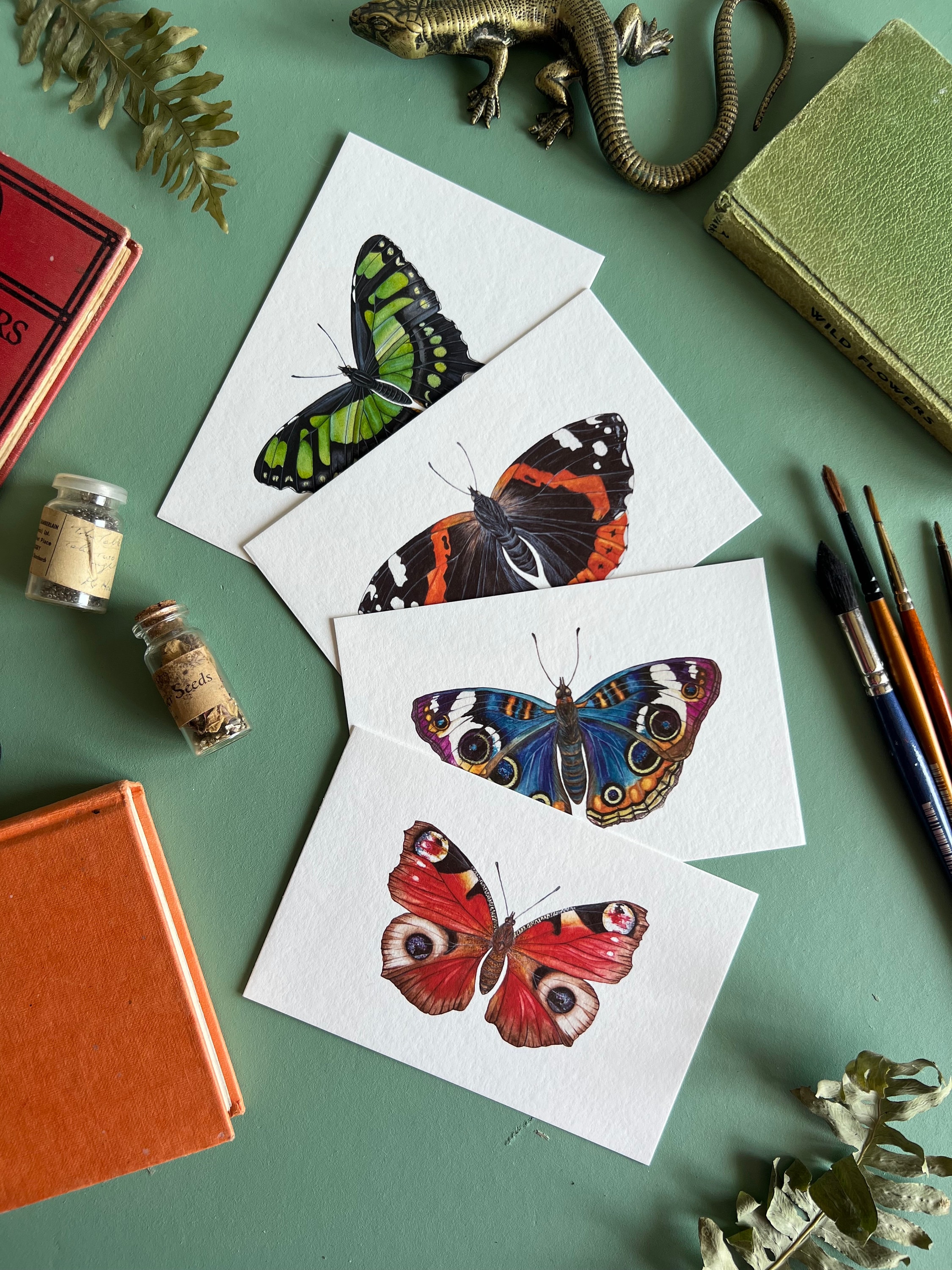 small painting, butterfly painting on mini canvas, butterfly small  painting, artprint, 4x4 canvas