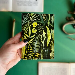 Farn Handgemachtes Taschennotizbuch, A6 Notizbuch, Botanischer Druck, Pflanzen, Natur, Skizzenbuch Bild 8