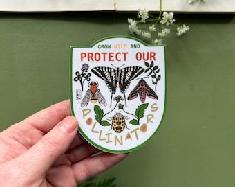 Protect Our Pollinators Sticker, Matt Vinyl