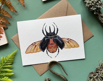 Atlas Beetle, Blank Greeting Card