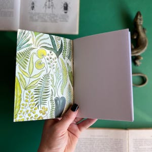 Farn Handgemachtes Taschennotizbuch, A6 Notizbuch, Botanischer Druck, Pflanzen, Natur, Skizzenbuch Bild 7
