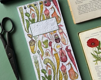 Seeded Carnivorous Plants Notepad, Ringbound