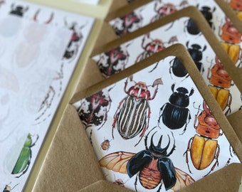 Beetles and Bugs, Letter Writing Set