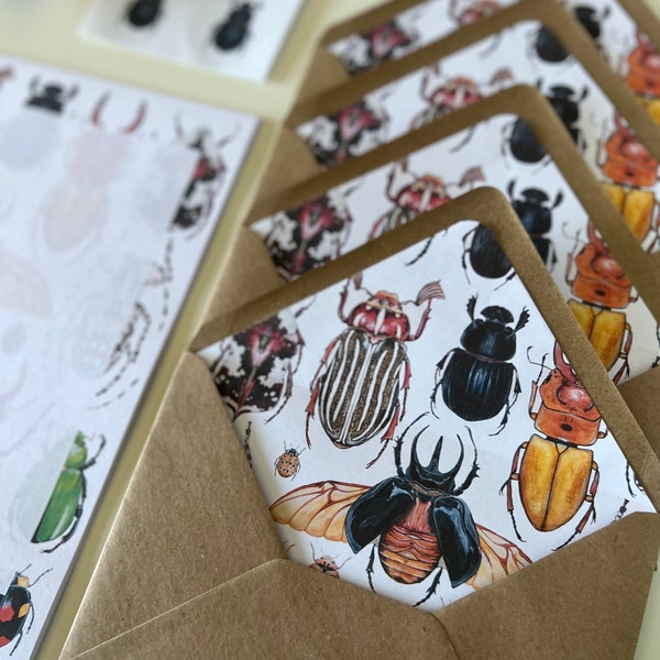 Beetles and Bugs, Letter Writing Set
