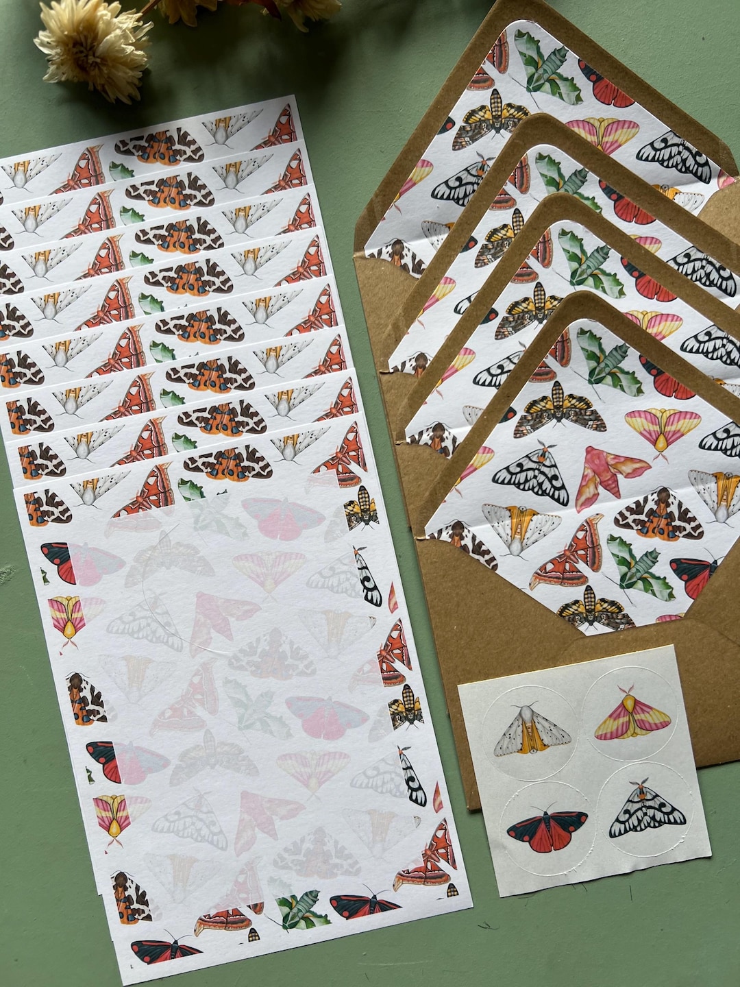 Moths, Letter Writing Set - Etsy Canada