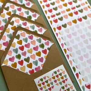 Watercolour Hearts, Letter Writing Set