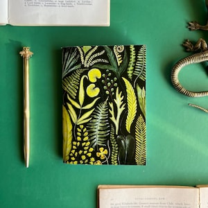 Farn Handgemachtes Taschennotizbuch, A6 Notizbuch, Botanischer Druck, Pflanzen, Natur, Skizzenbuch Bild 10