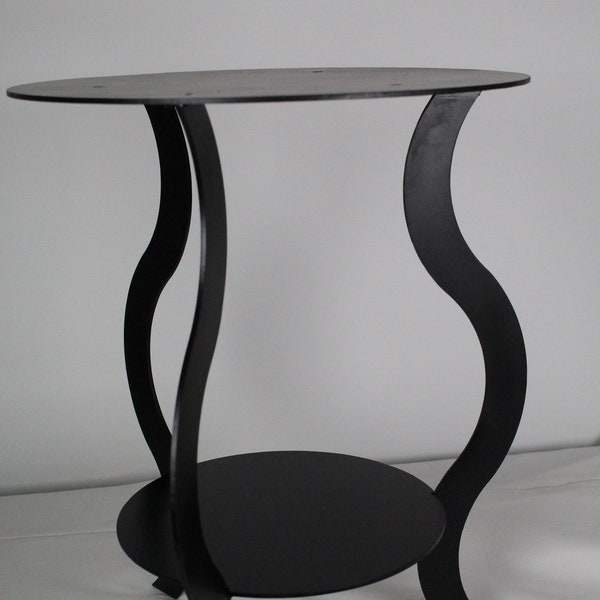 Steel End Table Etsy