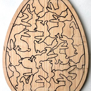 Osterhasen Puzzle - Digitale Datei - Lustig und Schwierig - dxf oder svg