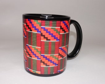 Ankara Print Mug - Kente Mug - Kente - Ankara Mug - African Mug - Decorative Mug - Tea Mug - Coffee Mug - Colorful Mug - Gift Mug