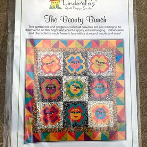 The Beauty Bunch by Linderella - pattern for quilted applique wall hanging