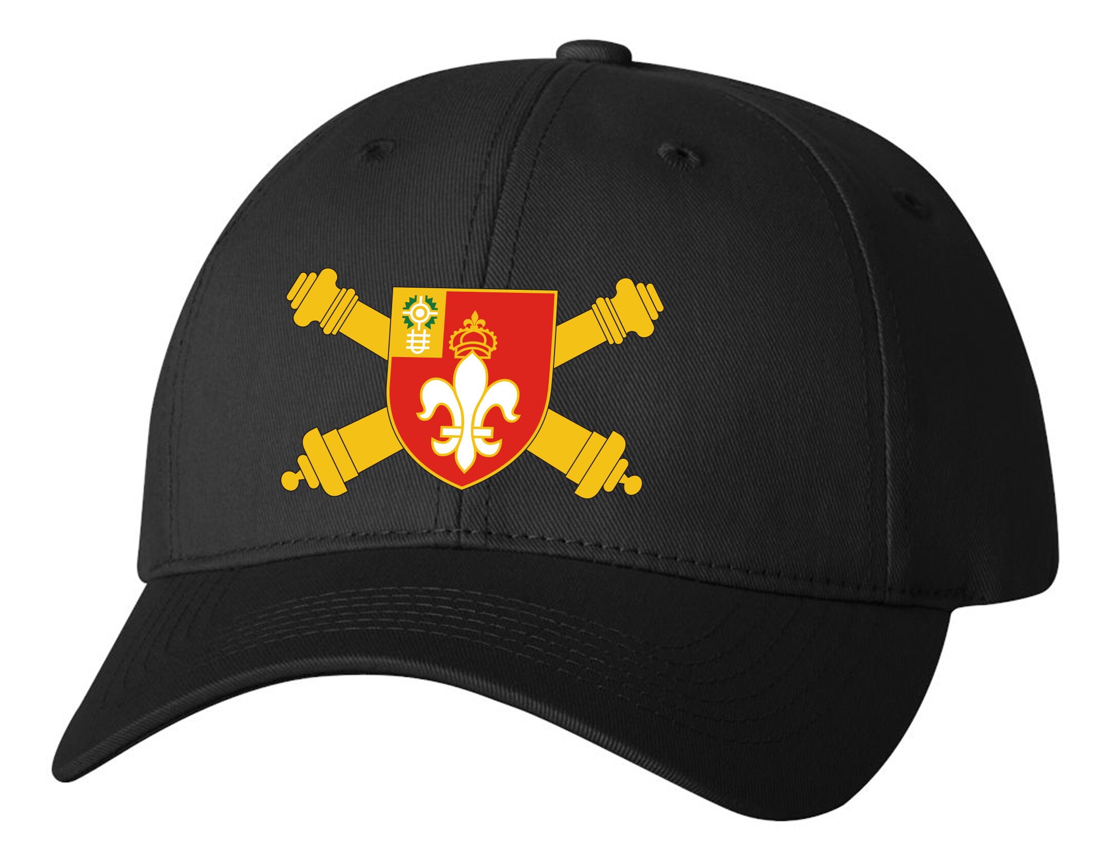 Baseball Cap With Crest on Front and 
