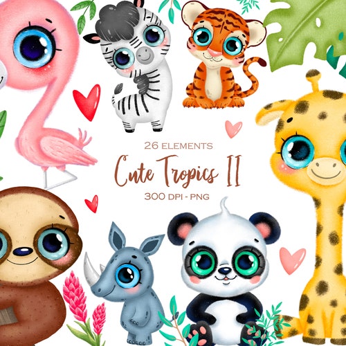 Tropical Animals Clipart Jungle Animals Clipart Safari - Etsy Tropical Animals Clipart Jungle Animals Clipart Safari - Etsy