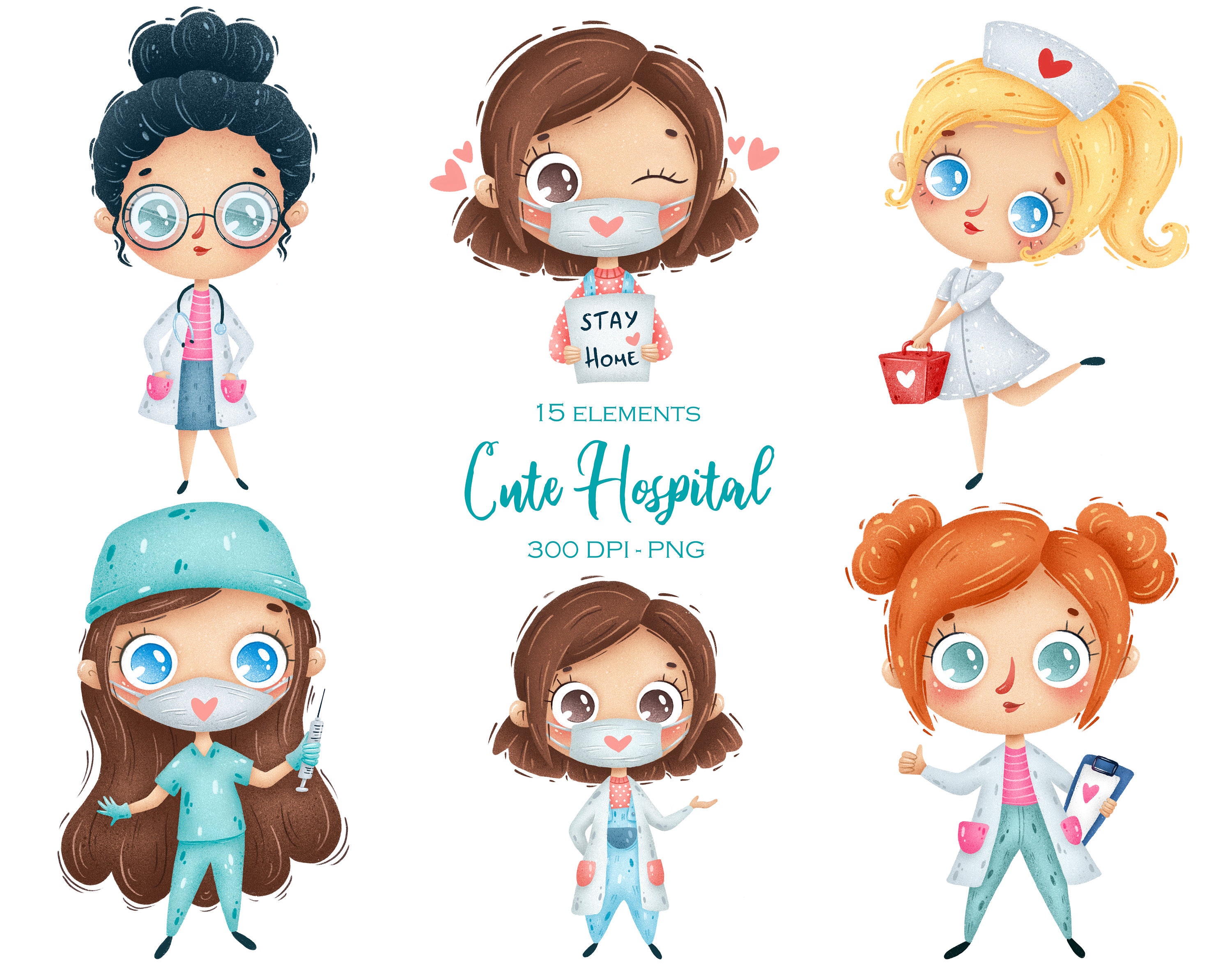 Cute Cartoon Hospital Clipart Doctor and Nurse Dolls Clipart - Etsy Cute Cartoon Hospital Clipart Doctor and Nurse Dolls Clipart - Etsy