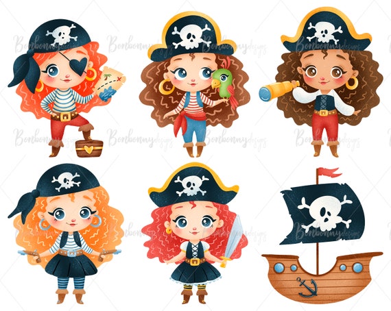 Girl Pirate Clipart For Kids