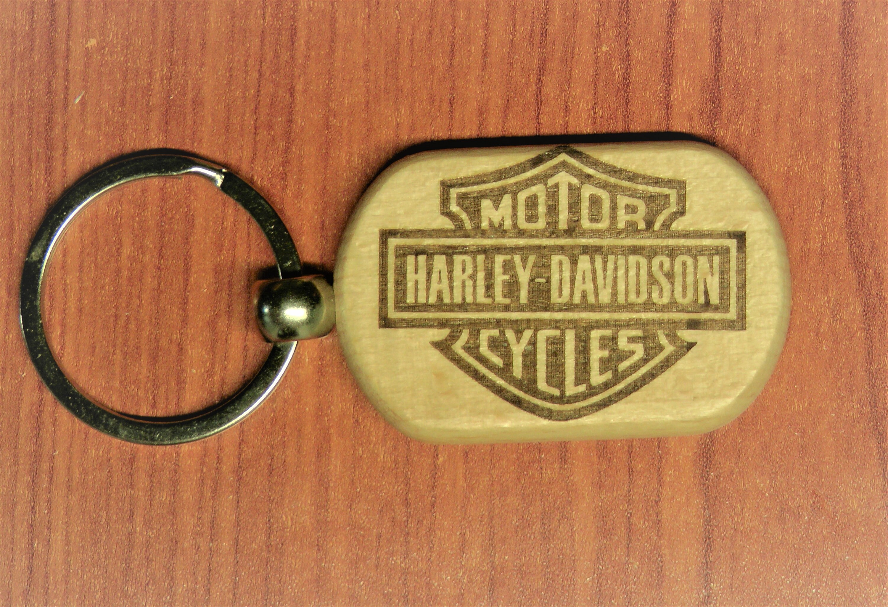 Custom Harley Davidson laser engraving key chain Etsy
