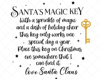 Download Santas Magic Key Svg Etsy PSD Mockup Templates