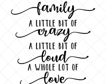 Love Of A Family Svg Etsy