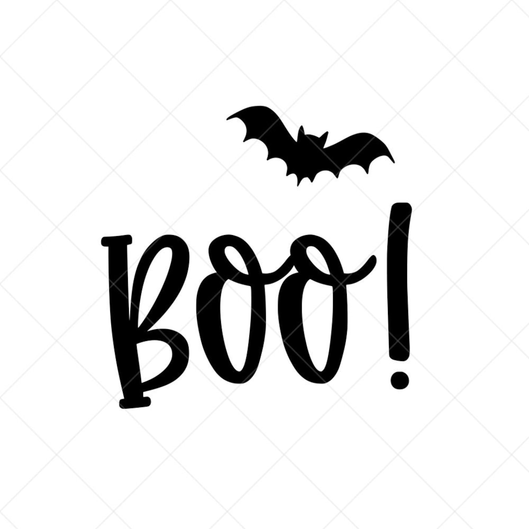 Boo SVG, Halloween Svg, Scary, Eps, Dxf, Cricut, Cut Files, Silhouette ...
