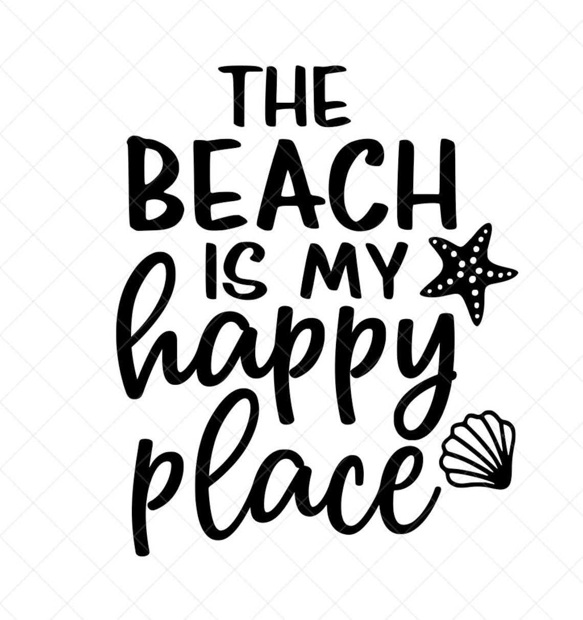 The Beach is My Happy Place SVG Beach SVG Sea Svg Beach Etsy