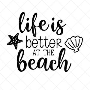 Life is Better at the Beach SVG Summer SVG Png Eps Dxf - Etsy