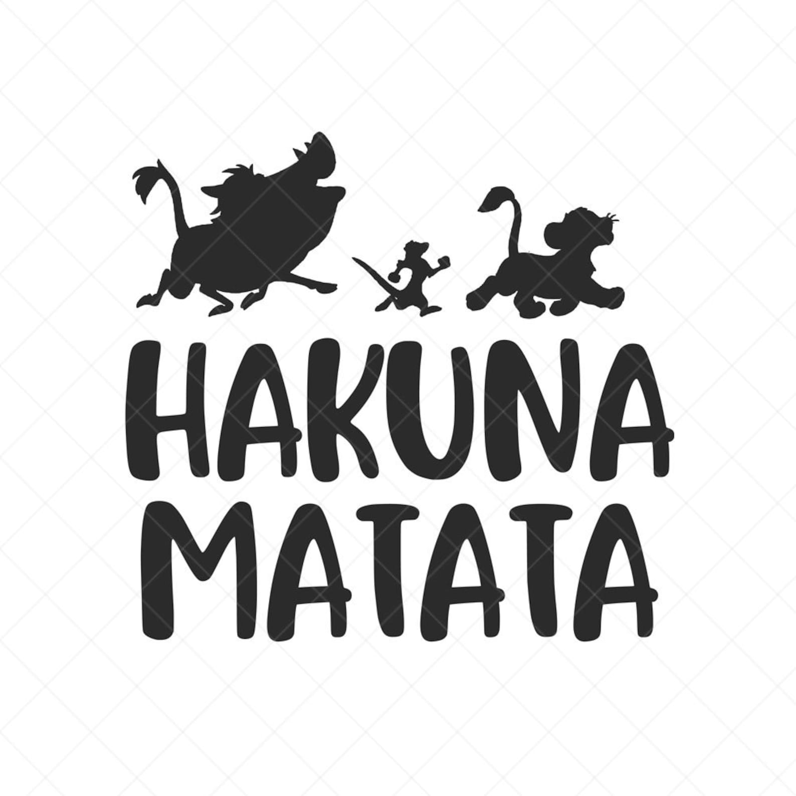 Timon Pumbaa Hakuna Matata Svg Cut File For Cricut Silhouette | My XXX