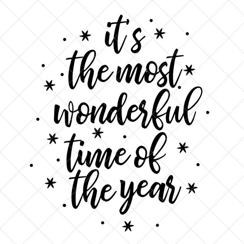 It's the Most Wonderful Time of the Year SVG Christmas | Etsy