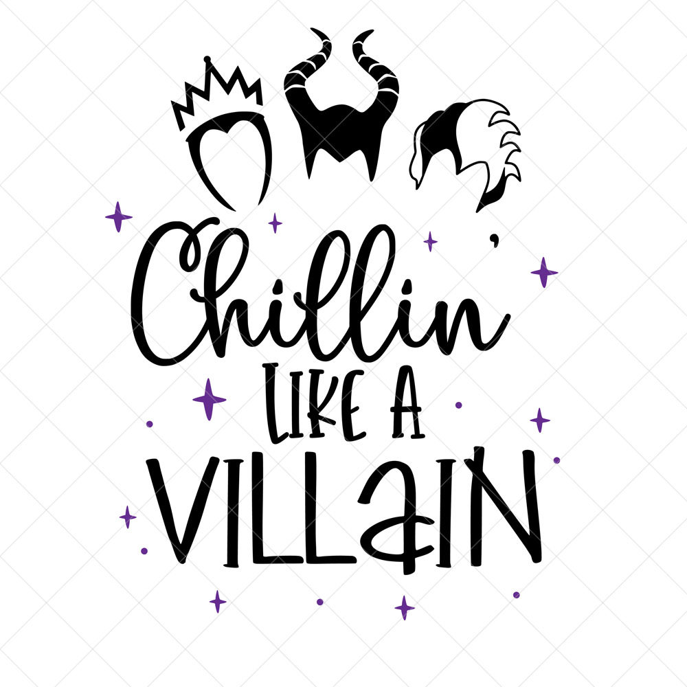 Chillin' Like a Villian SVG Halloween SVG Disney Villain | Etsy