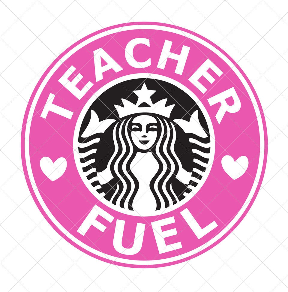 Teacher Fuel SVG Cut File Teacher Fuel Clipart School | Etsy