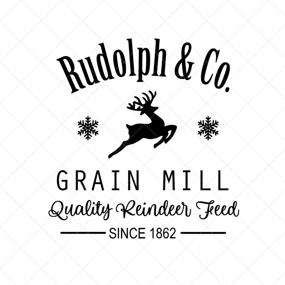 Reindeer Feed Sign SVG Rudolph And Co Christmas SVG Holiday Etsy