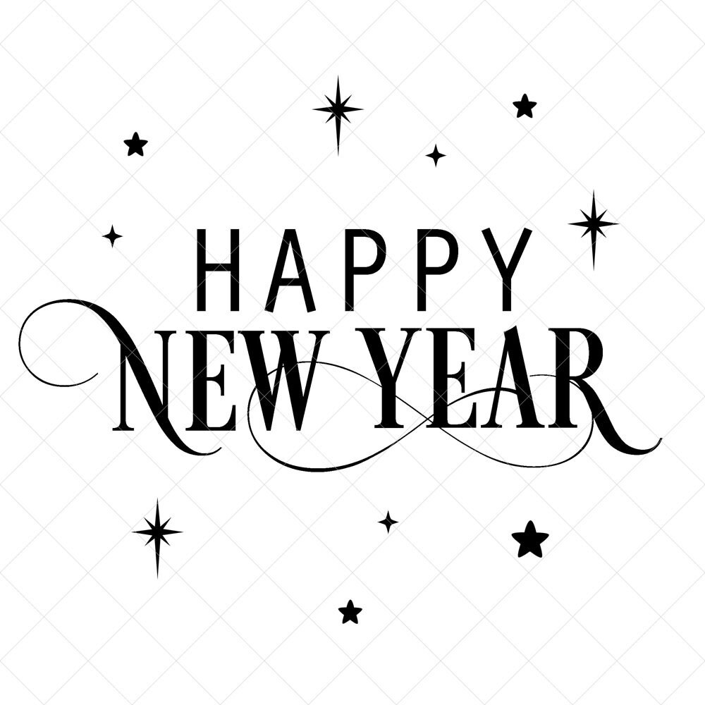 Happy New Year SVG New Year SVG Holidays SVG Png Eps Dxf | Etsy