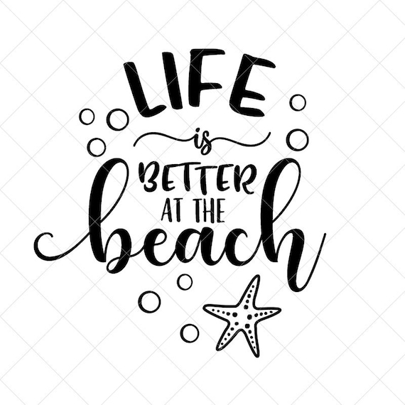 Goede Life is Better at The Beach SVG Summer SVG Png Eps Dxf | Etsy NG-43